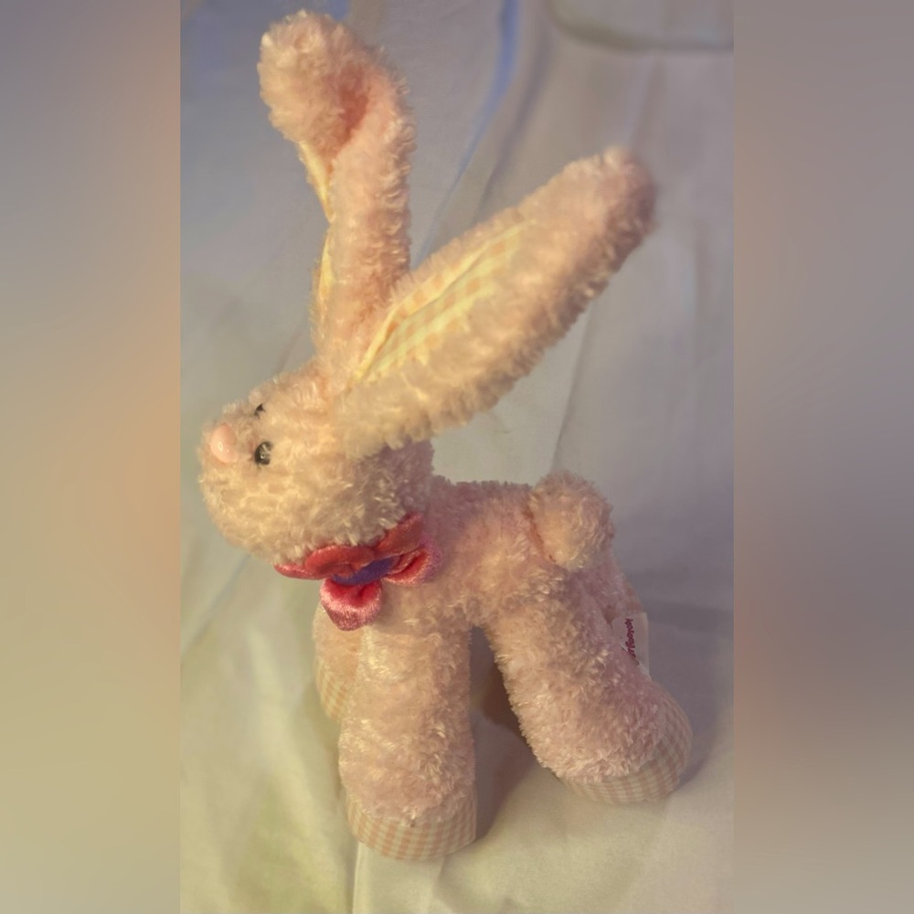 Fuzzy Factory, Pink Tall Legged Bunny Plush